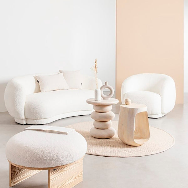 EMILY sofa in a light living-room arrangement