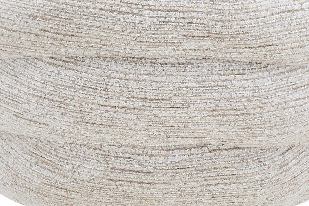 Close-up of the supplied Oatmeal Corded Chenille upholstery for SHELL
