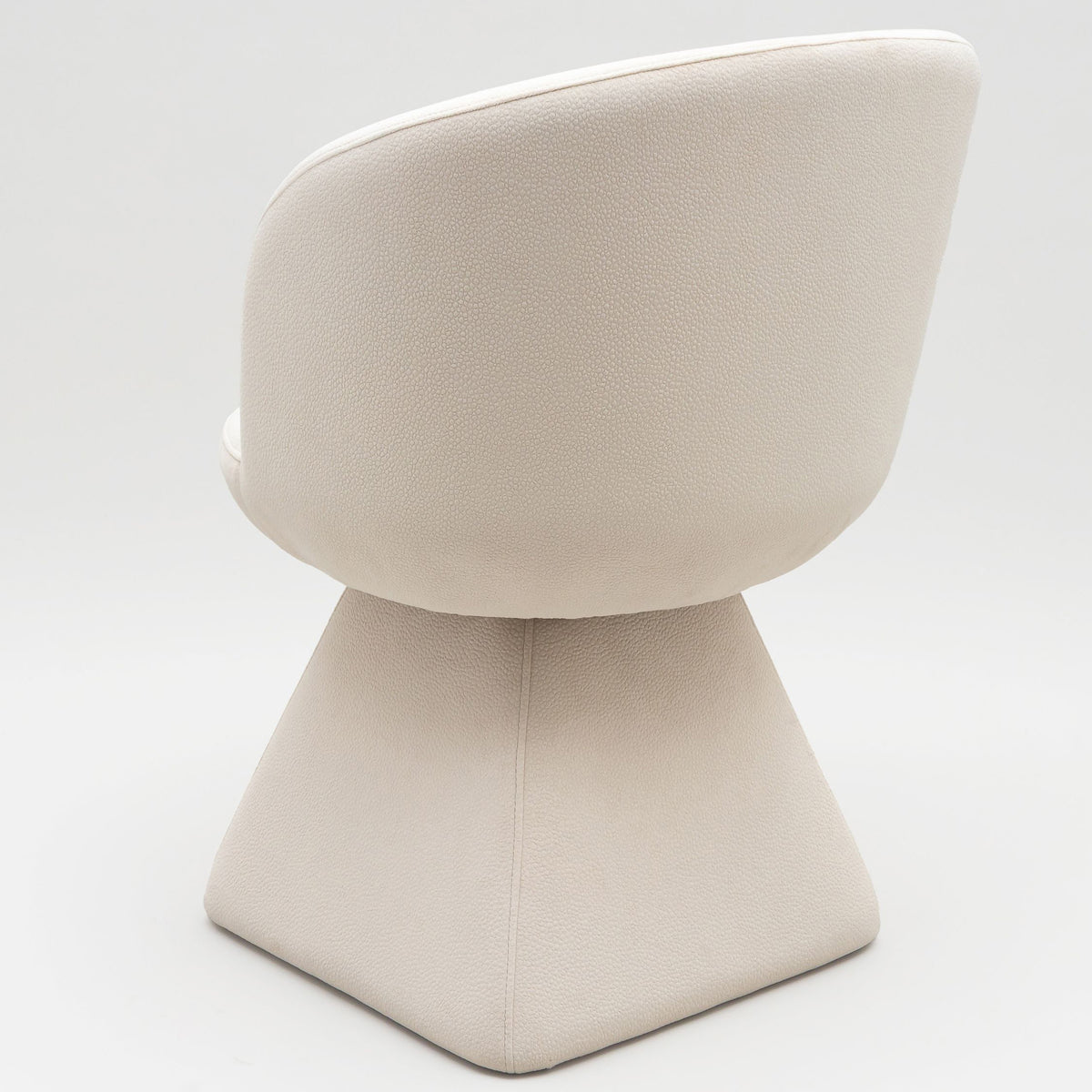 Lorette swivel chair, cream chenille