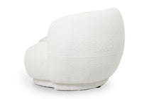 EMILY sofa in Natural Bouclé, side view