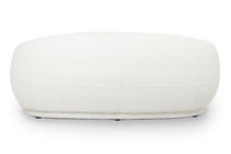 EMILY sofa in Natural Bouclé, rear view