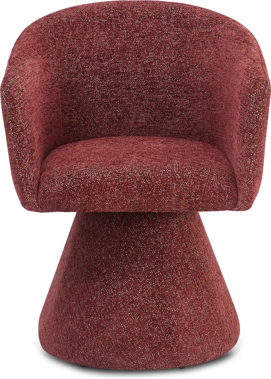 EVA dining chair in Merlot Vein, front view