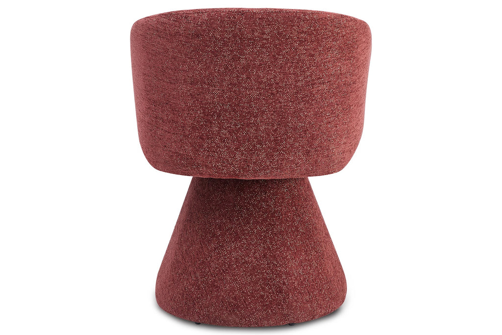 EVA dining chair in Merlot Vein, rear view