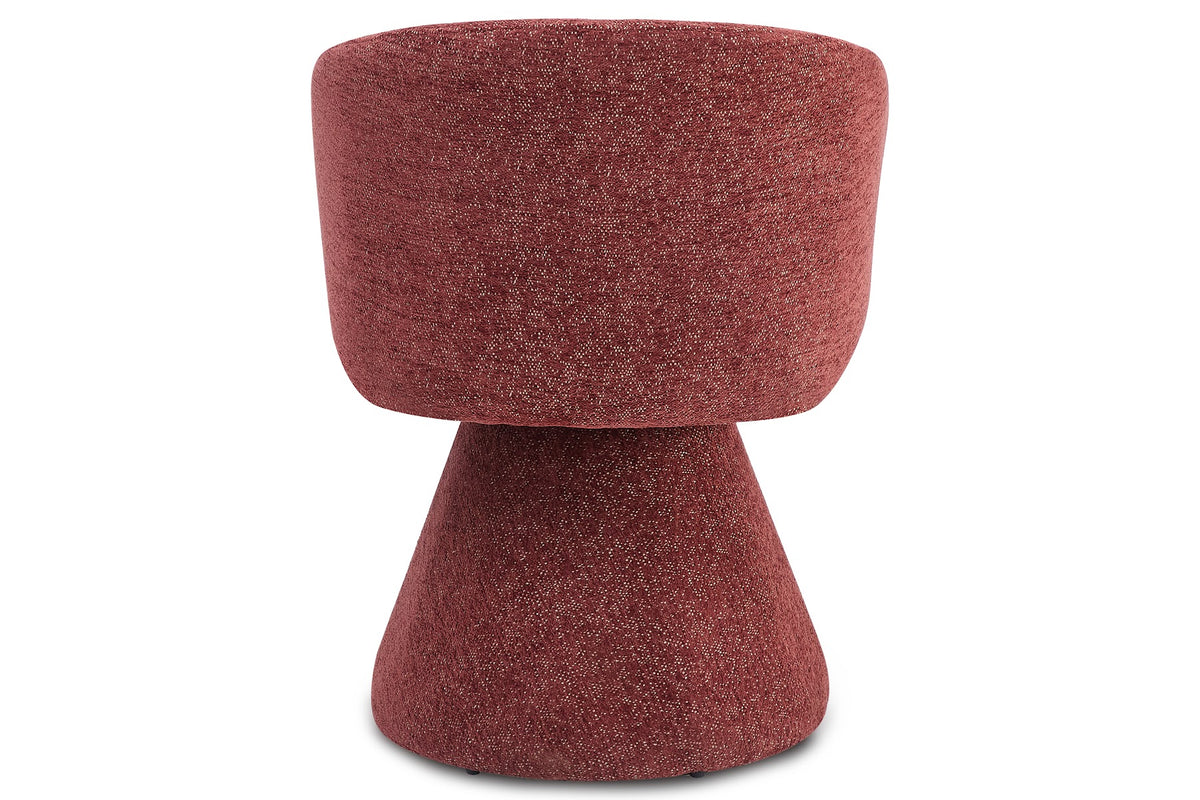 EVA dining chair in Merlot Vein, rear view