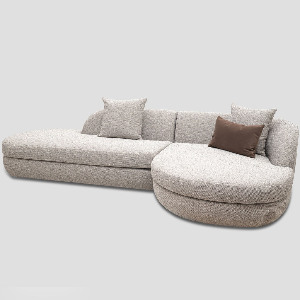 Ferrara corner sofa, 300 cm, burlap-weave fabric