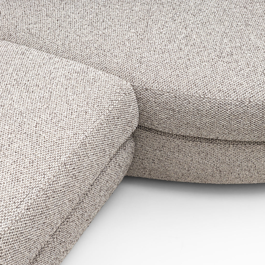 Ferrara corner sofa, 300 cm, burlap-weave fabric