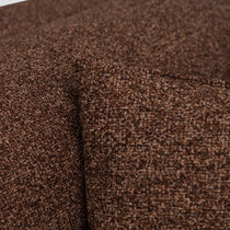 Liora modular corner sofa (right/left-hand configuration), 308 cm, brown melange bouclé