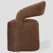 Sloan armchair on casters, light brown chenille