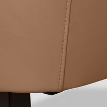 Plat Swivel Armchair 95 cm, Natural Light Brown Leather