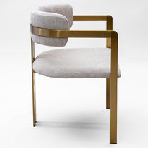 Orlean dining chair, pearl chenille