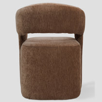 Sloan armchair on casters, light brown chenille