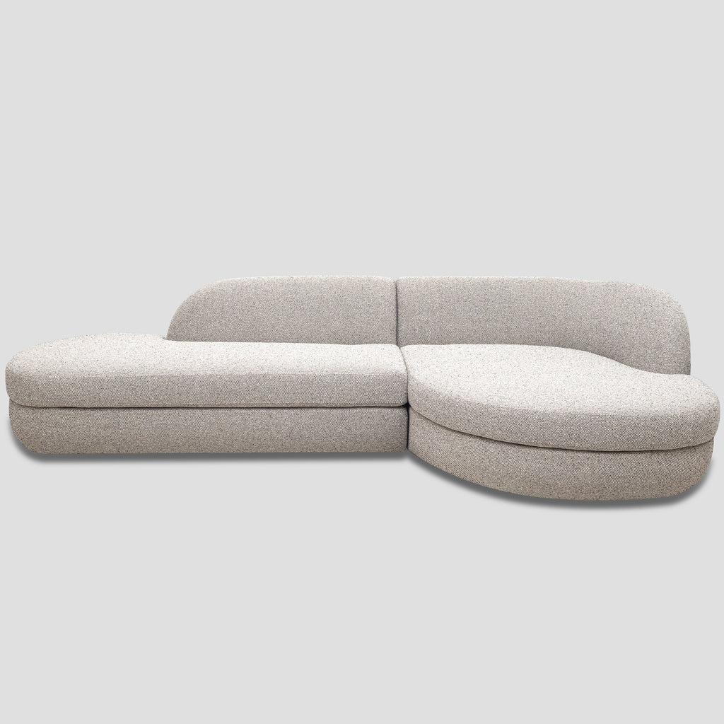Ferrara corner sofa, 300 cm, burlap-weave fabric