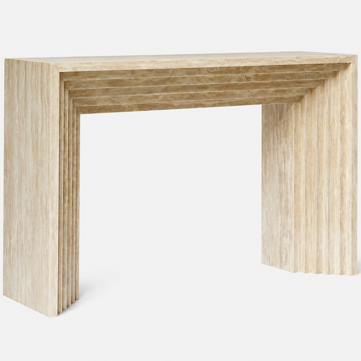 Naxos Console table Travertine