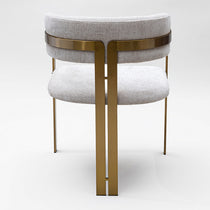 Orlean dining chair, pearl chenille
