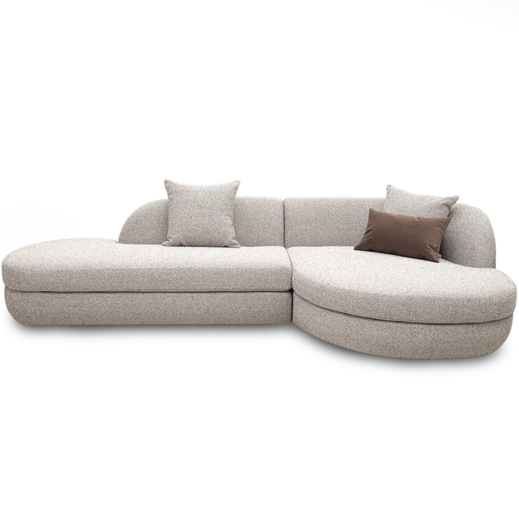 Ferrara corner sofa, 300 cm, burlap-weave fabric