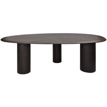 Mercado oval dining table, walnut veneer