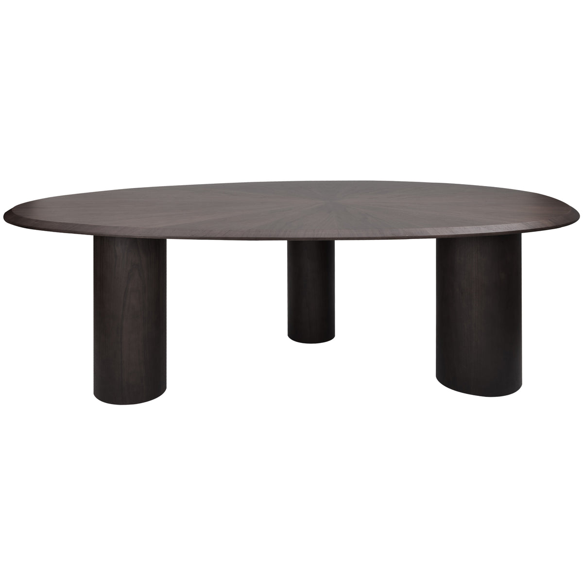 Mercado oval dining table, walnut veneer
