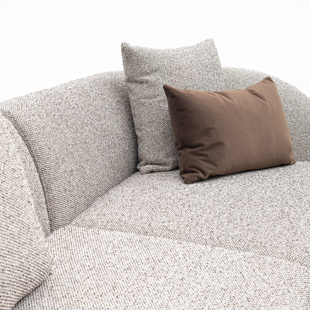 Ferrara corner sofa, 300 cm, burlap-weave fabric