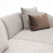 Ferrara corner sofa, 300 cm, burlap-weave fabric