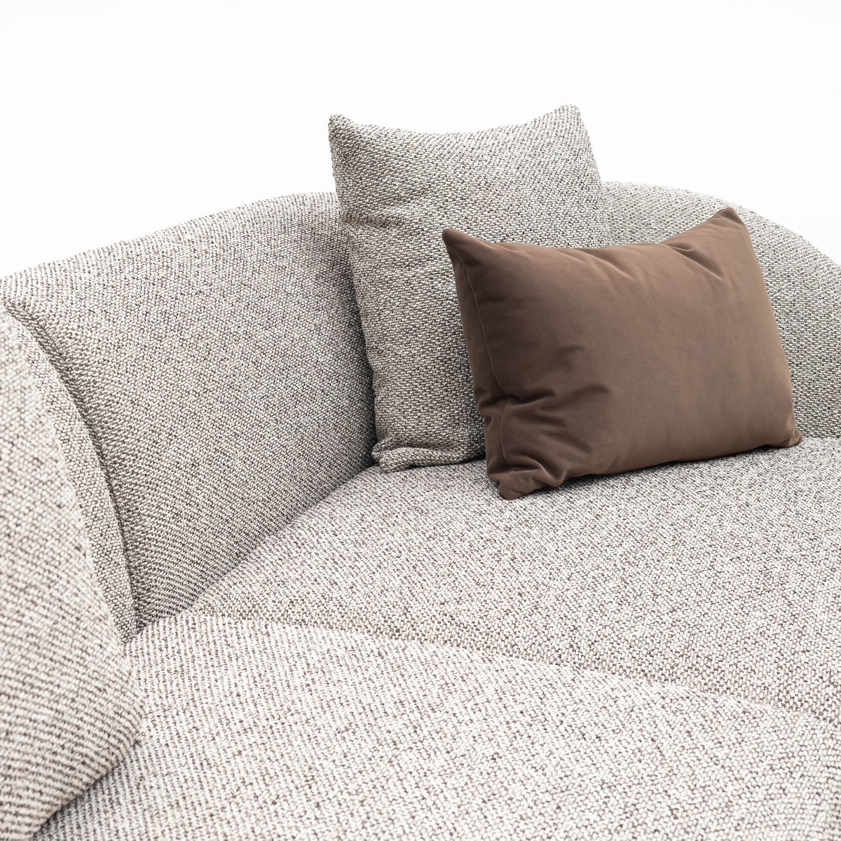 Ferrara corner sofa, 300 cm, burlap-weave fabric