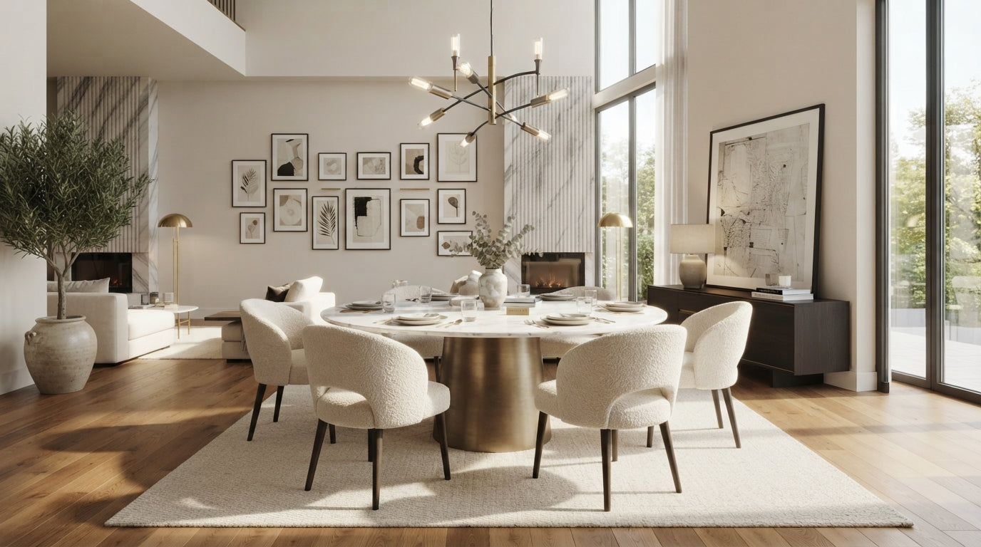 CARVELI dining furniture in a contemporary dining room