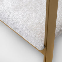 Orlean dining chair, pearl chenille