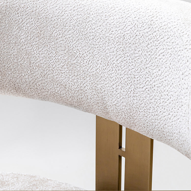 Orlean dining chair, pearl chenille
