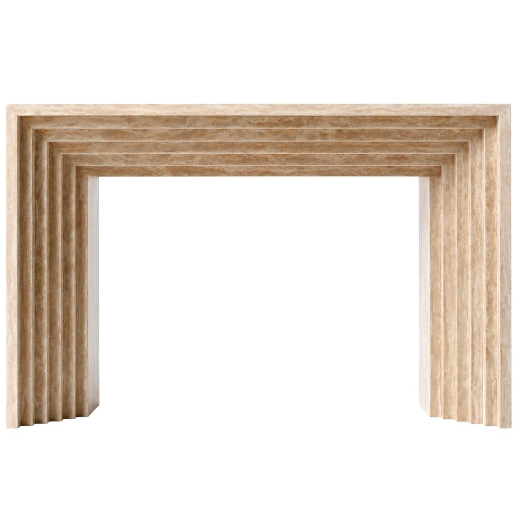 Naxos Console table Travertine