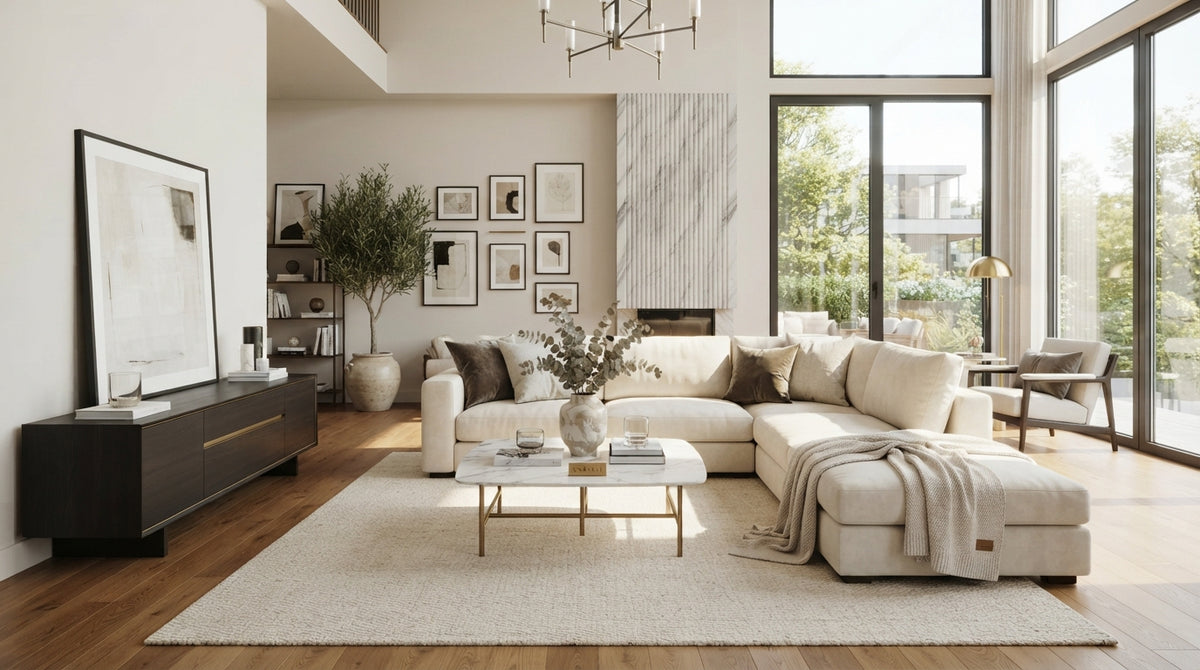 CARVELI furniture collection in a styled home interior